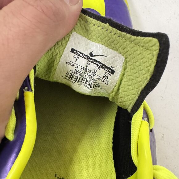 Nike Mercurial Victory IV IC 555614-570 Purple Indoor Soccer Shoes Mens 7 - BUB main image 7